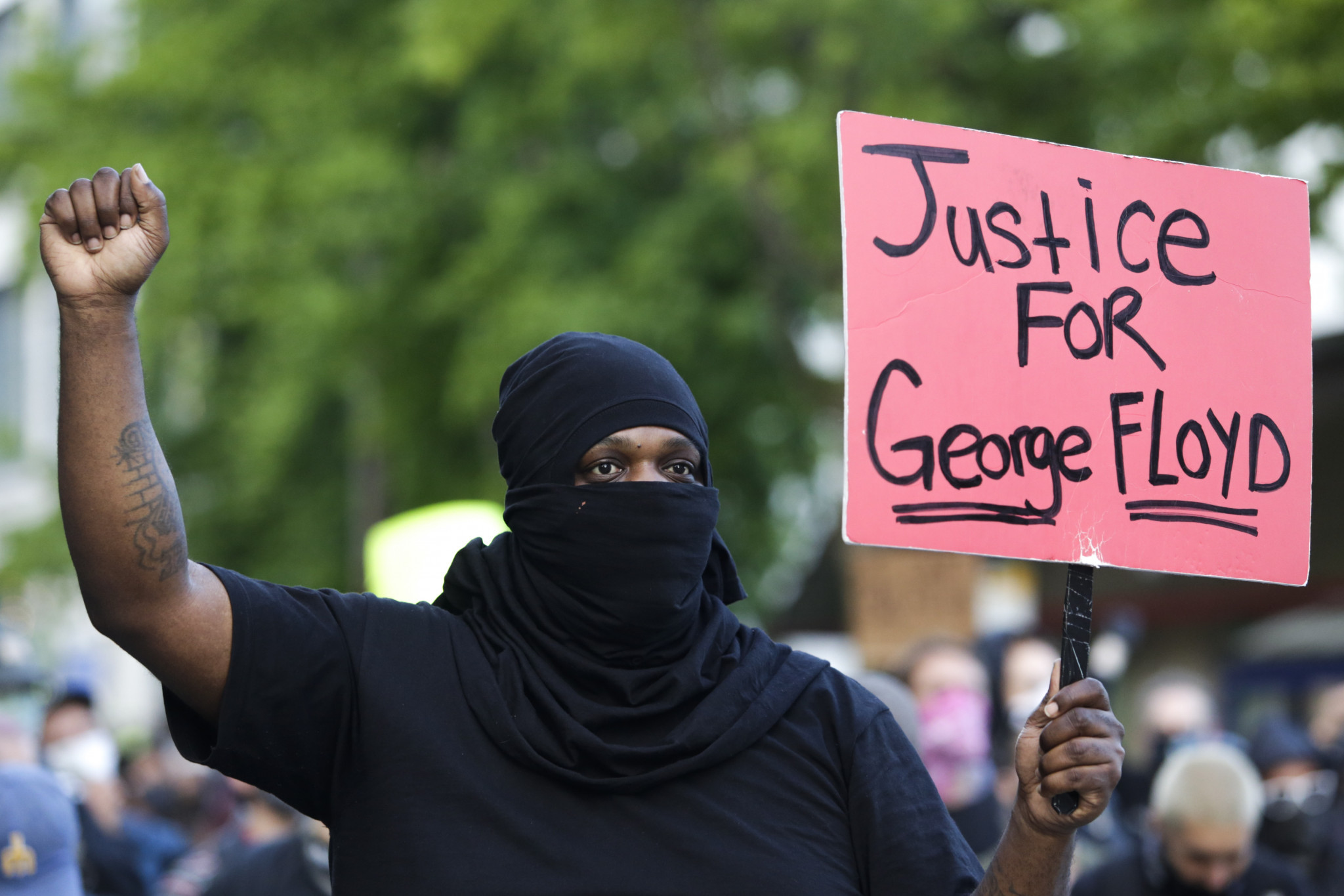 Protests following the death of George Floyd have continued in the United States ©Getty Images