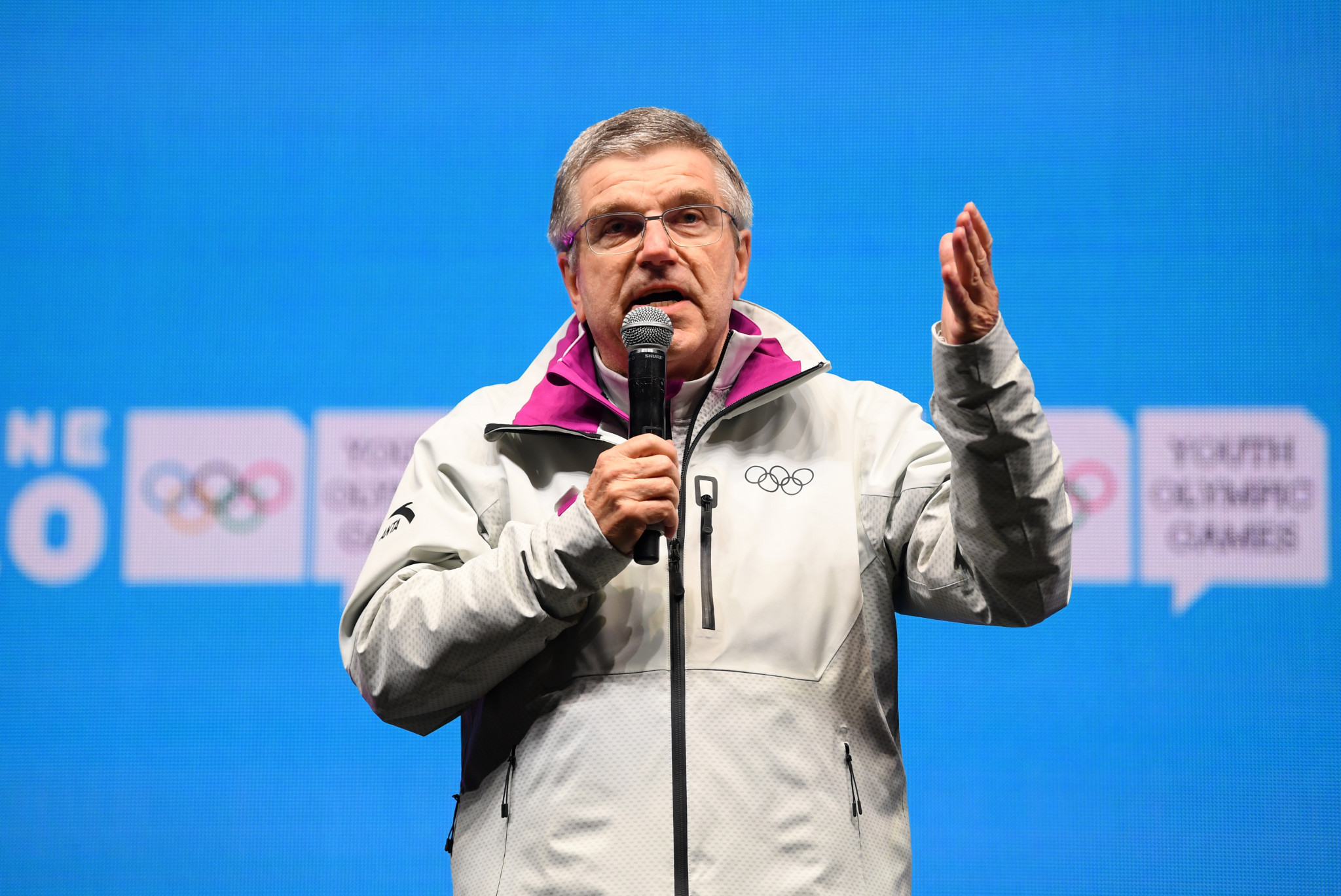 IOC President Thomas Bach issued warnings to athletes thinking of staging a podium protest at the Tokyo 2020 earlier this year ©Getty Images