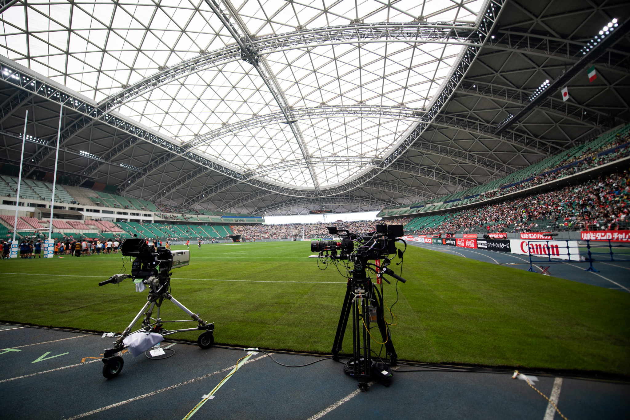 The 2019 Rugby World Cup in Japan won the "Outstanding Production Achievement – Event" category at the SVG Europe TV Awards ©Getty Images