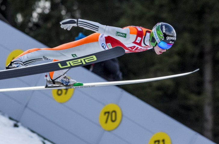 Domen Prevc achieved his first-ever World Cup podium finish