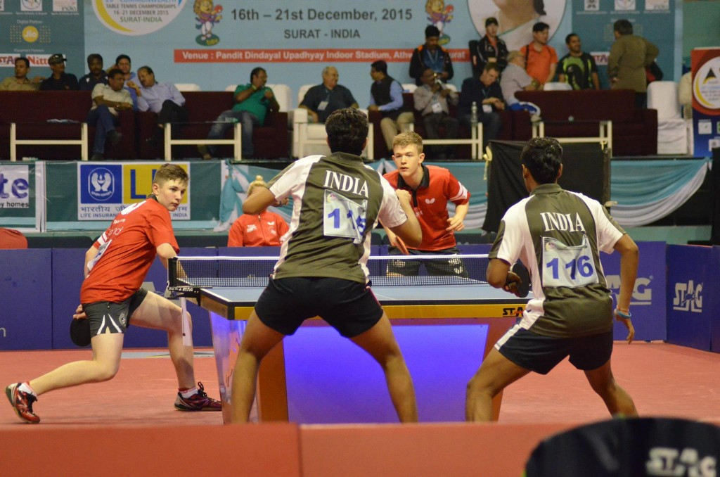 It was a good day for India at the Commonwealth Table Tennis Championships in Surat ©Table Tennis England