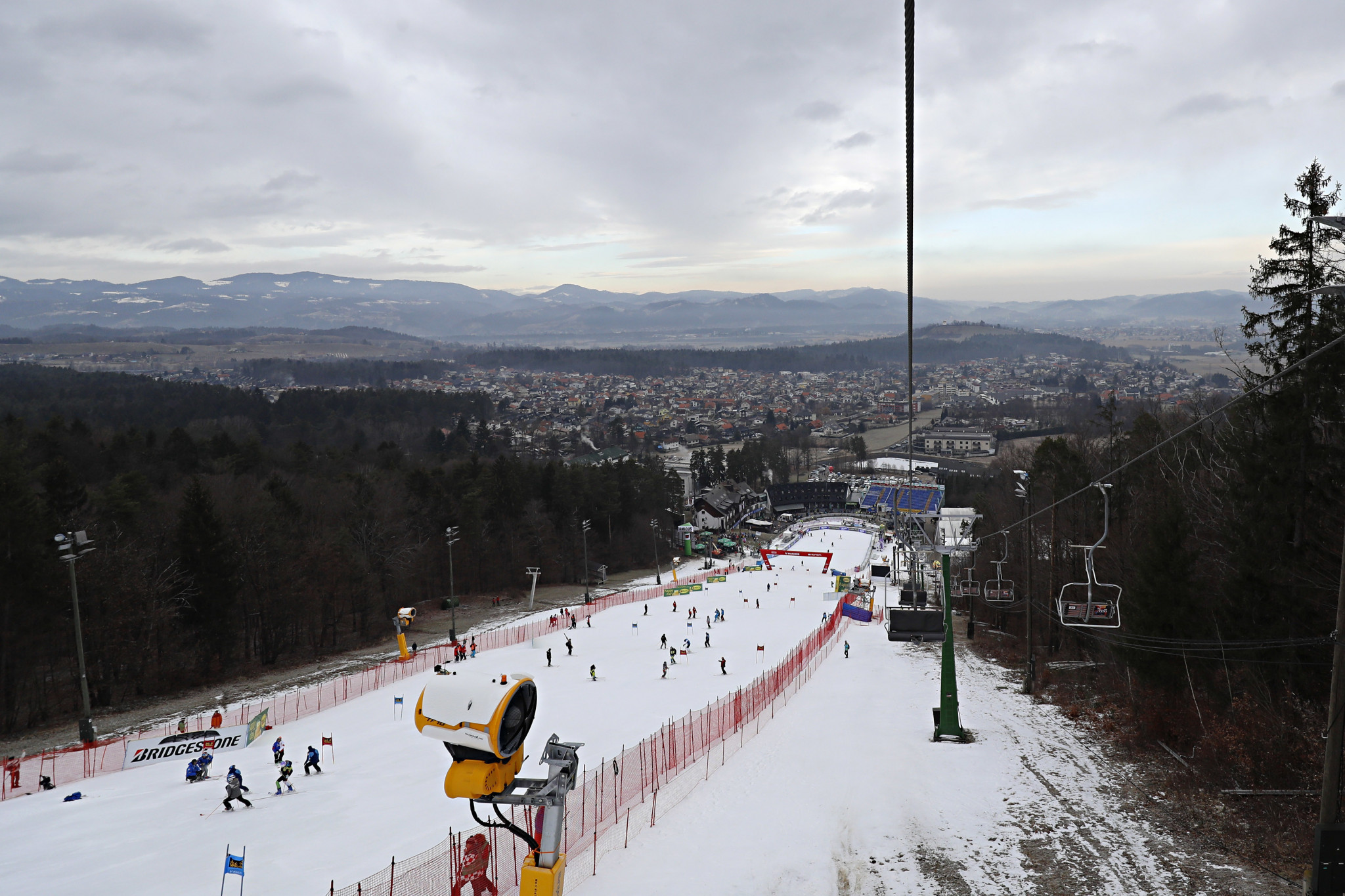 Maribor's FIS Alpine Ski World Cup leg had to be moved due to warm weather in February ©Getty Images
