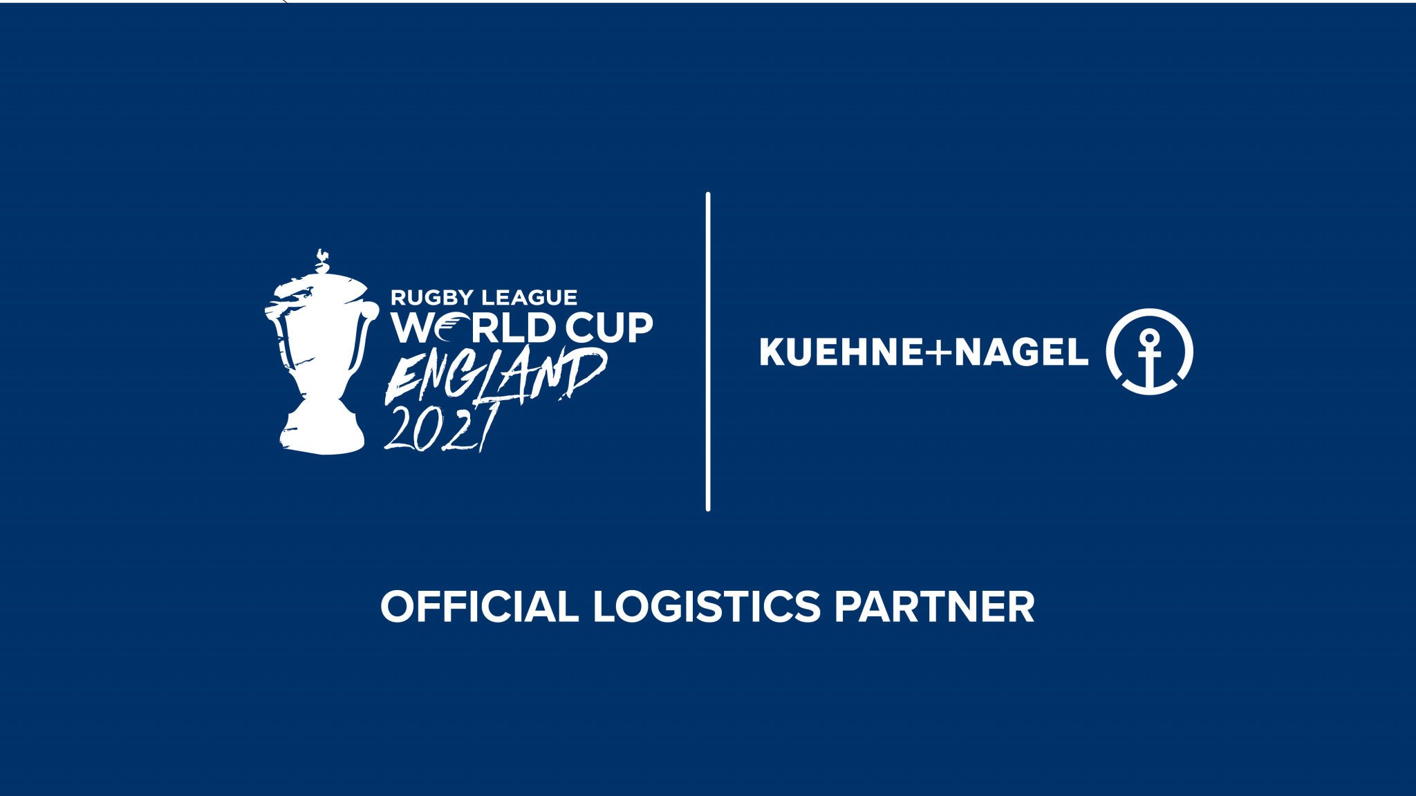 Global transport and logistics company Kuehne+Nagel has been announced as the official logistics partner for the Rugby League World Cup 2021 ©RLWC2021