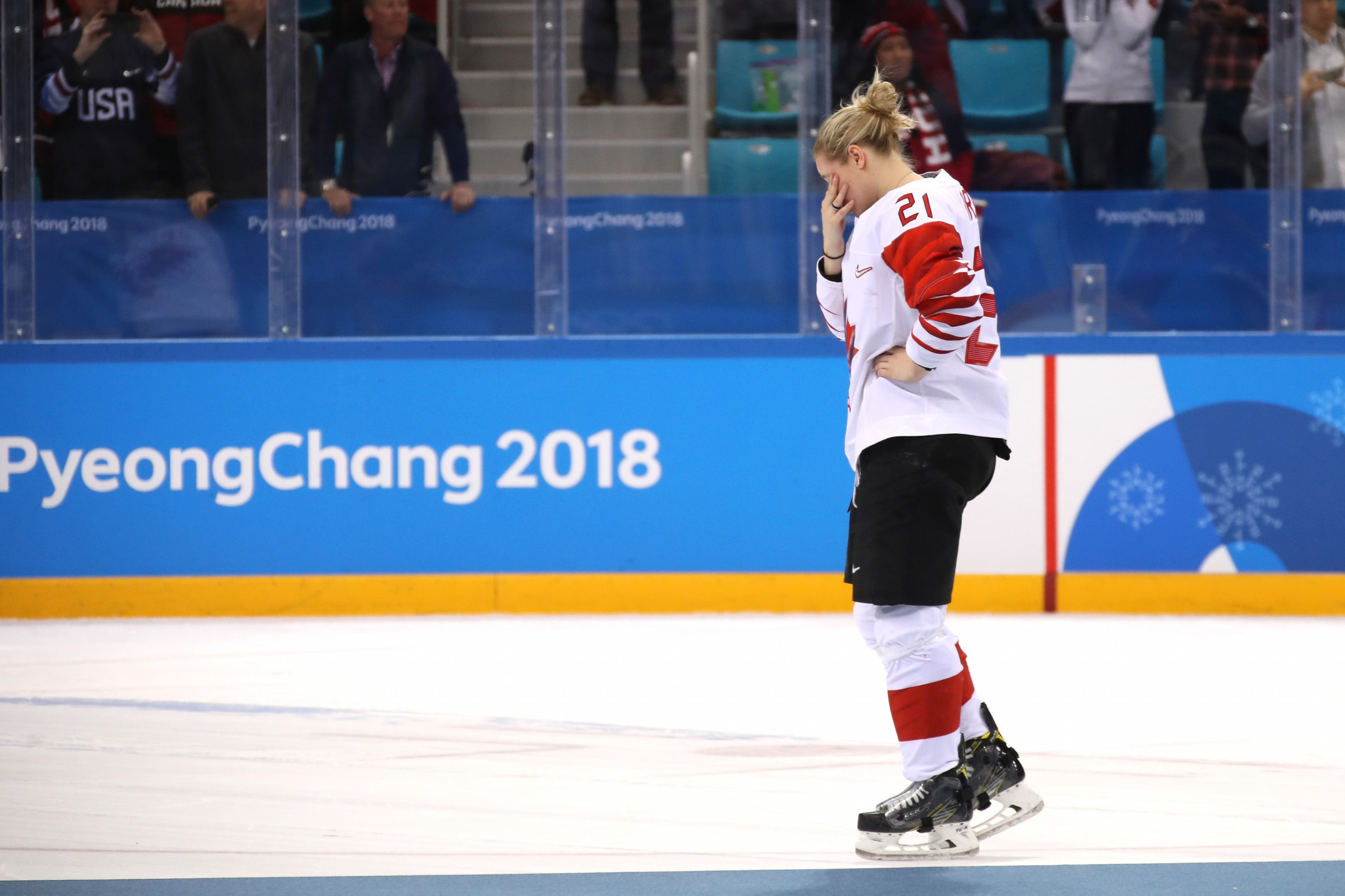 Haley Irwin was part of Canada's dramatic loss to the United States in the women's ice hockey final at the Pyeongchang 2018 Olympic Games ©Getty Images