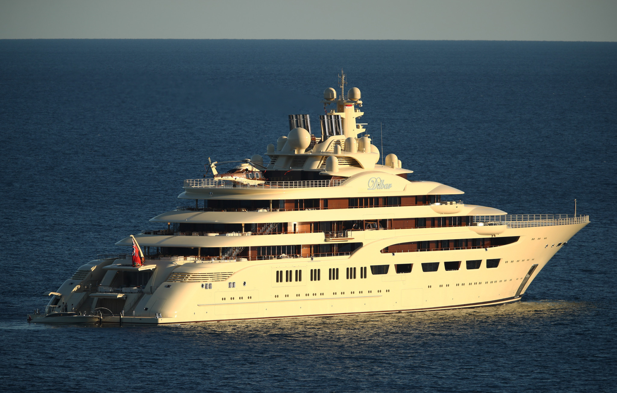 FIE President Alisher Usmanov owns the world's sixth-longest yacht - pictured in 2017 ©Getty Images