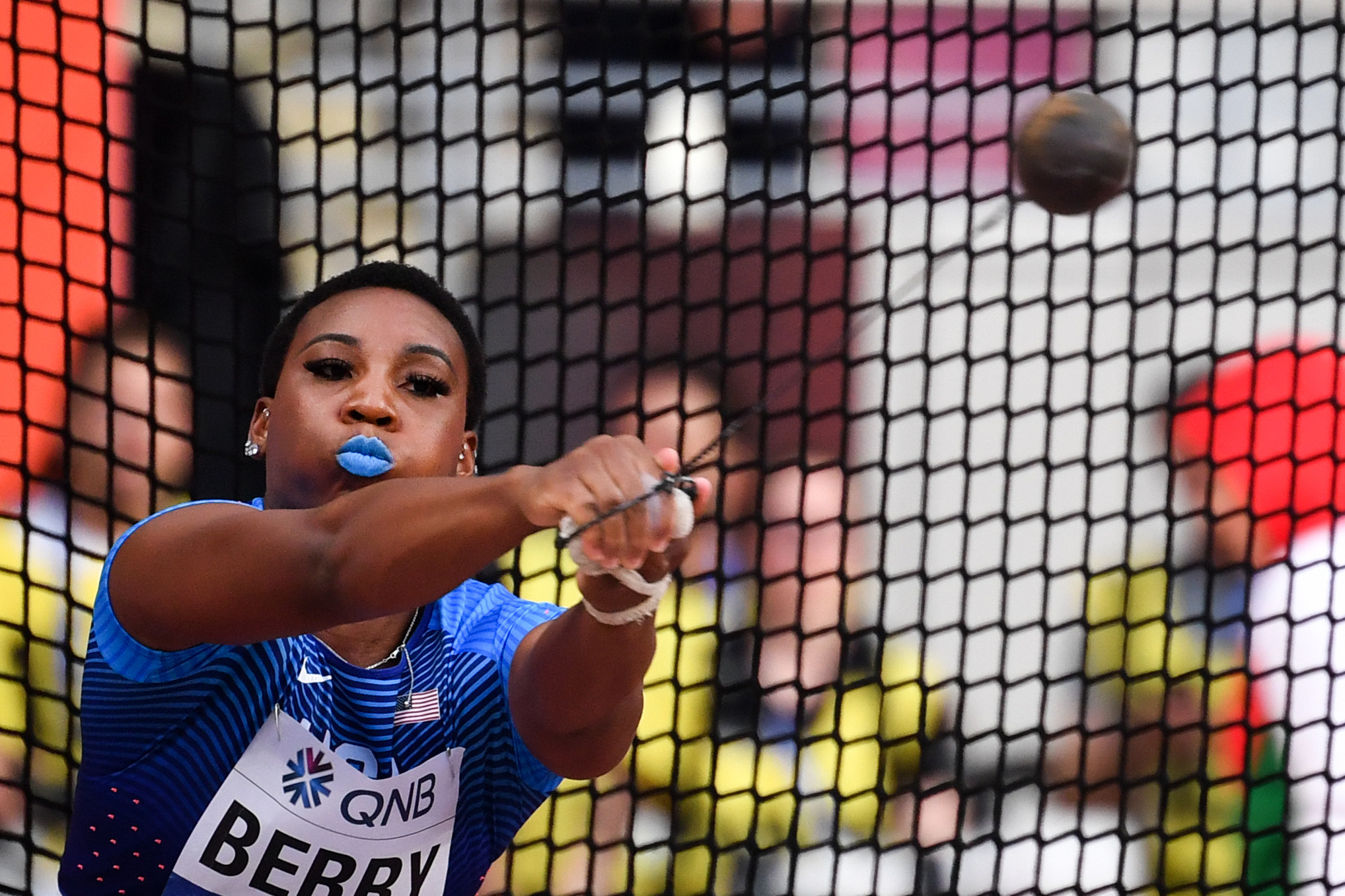 Hammer thrower Gwen Berry accused the USOPC of hypocrisy after the organisation released an anti-racism statement ©Getty Images