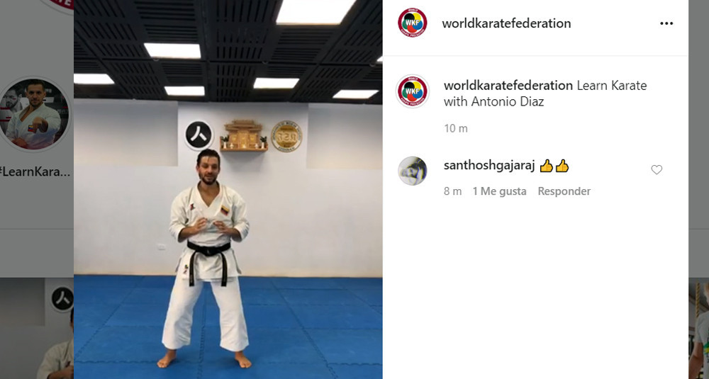 Diaz holds first WKF online training session as part of new campaign