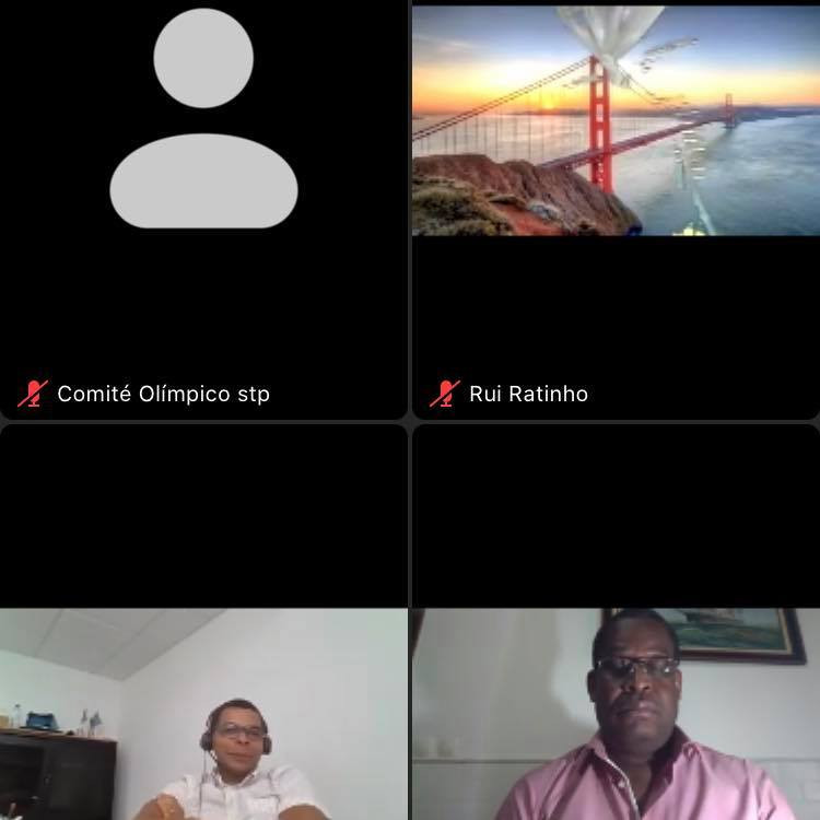 The video conference included various sporting officials from the country ©COSTP