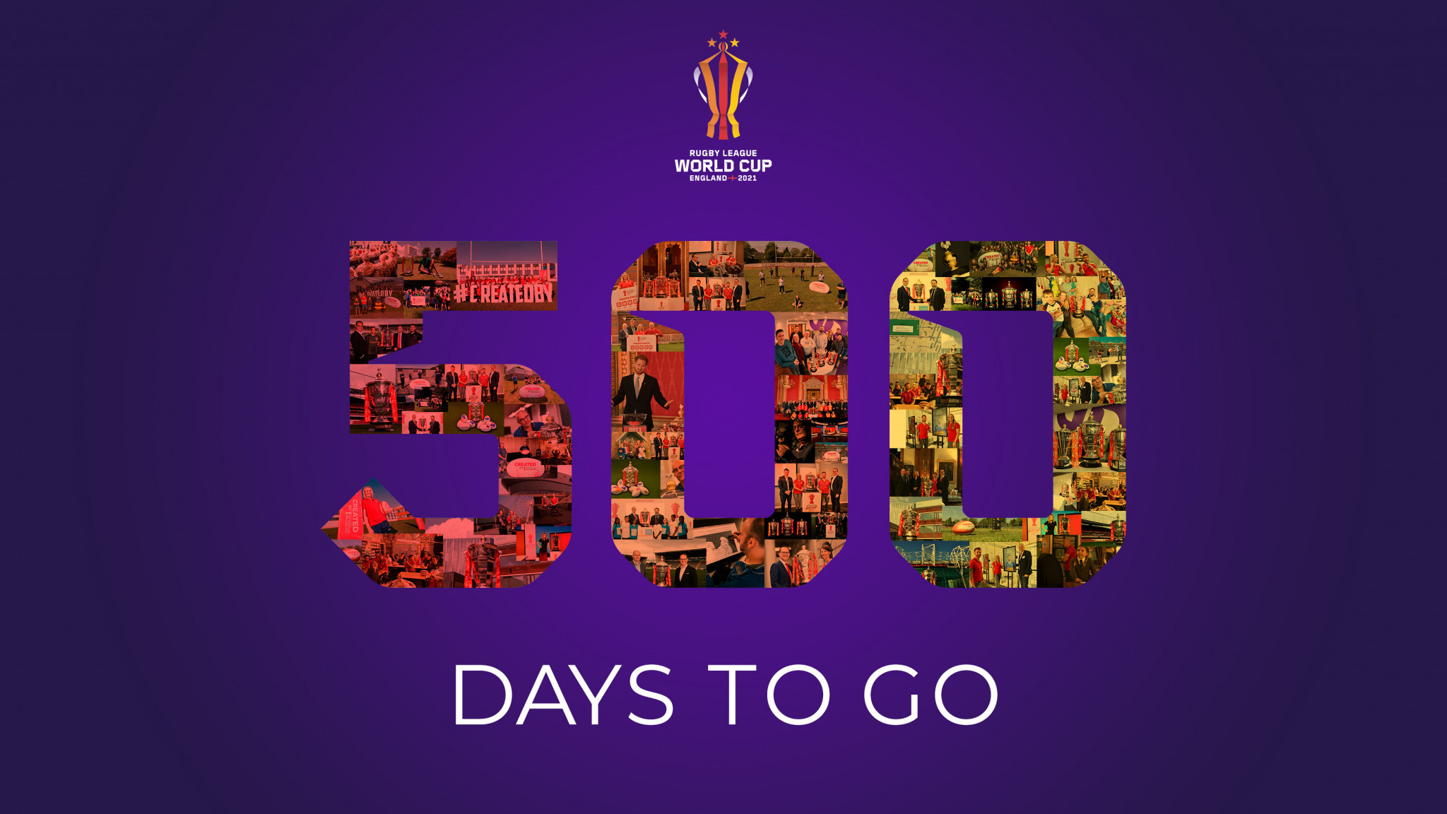 Organisers unveiled the logo to mark the 500 days to go milestone ©RLWC2021