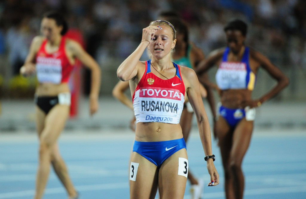 Yulia Stepanova pictured competing over 800 metres at the 2011 World Championships before she was bannd for drugs and turned whistleblower ©Getty Images
