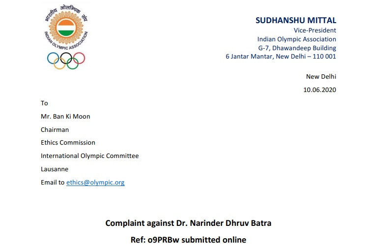 The IOA vice-president has written directly to IOC Ethics Commission chairman Ban Ki-moon ©ITG