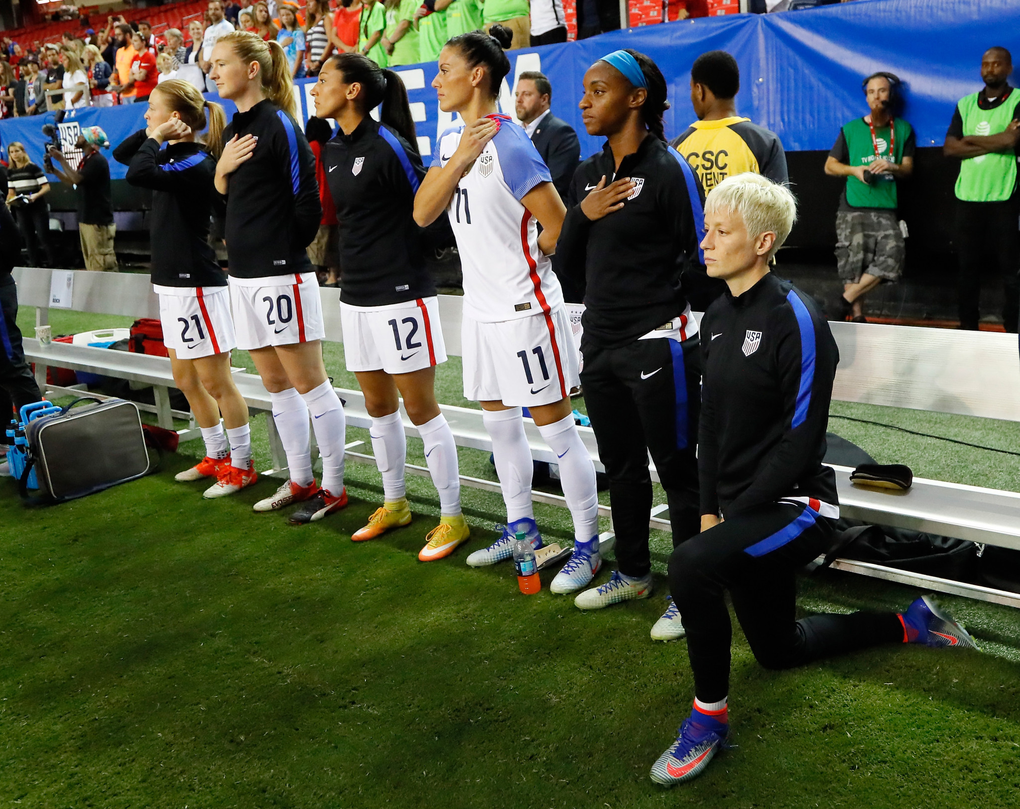 US Soccer backtracks on rule banning kneeling during national anthem 