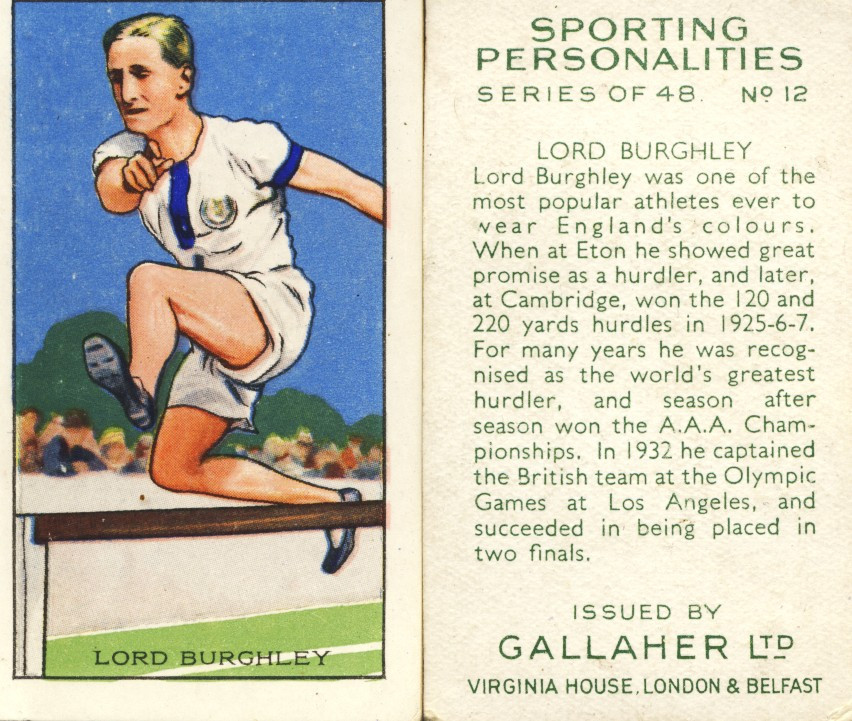 Lord Burghley as depicted on a cigarette packet ©Philip Barker