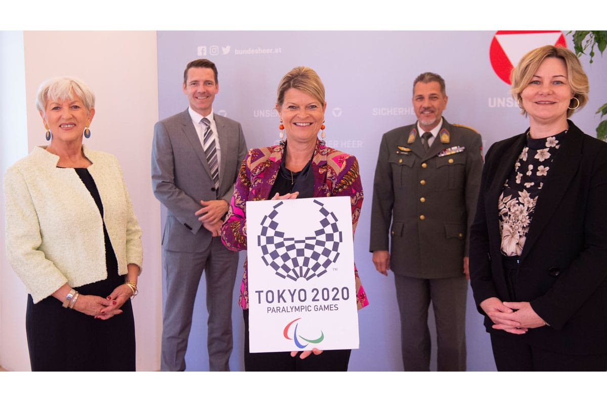 Minister of Defence Klaudia Tanner has extended the army contracts of Austrian Tokyo 2020 Paralympic hopefuls ©ÖPC
