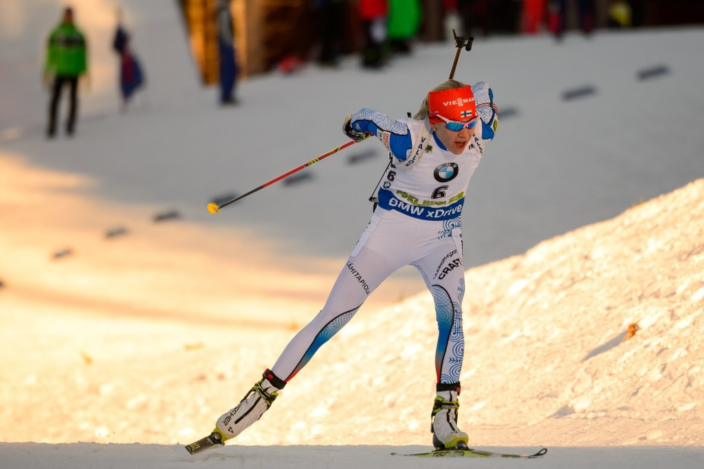 Finland's Kaisa Mäkäräinen earned her second World Cup win of the season