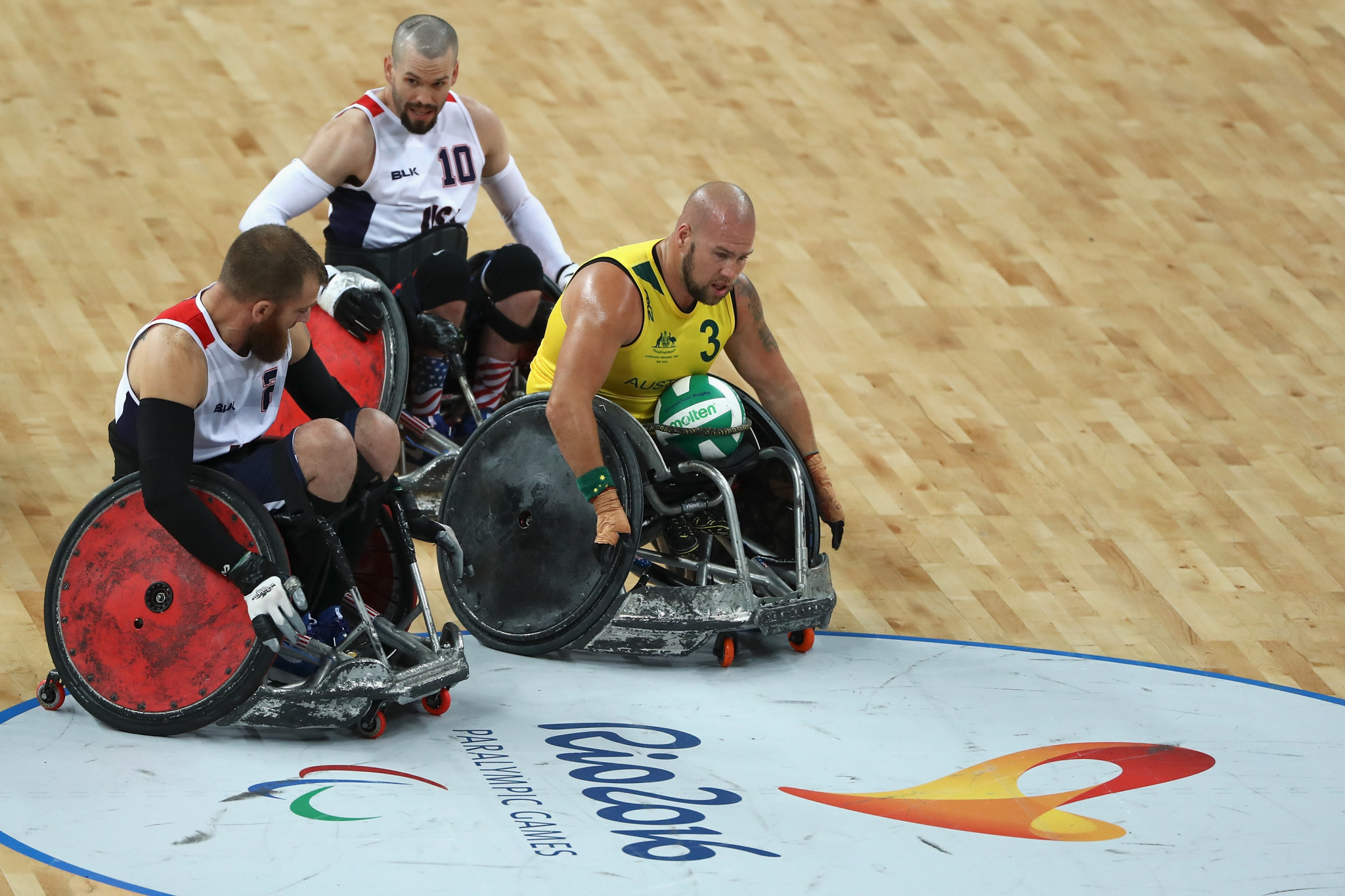 The winner of the wheelchair rugby contest at the Paralympics will no longer automatically qualify for the World Championships ©Getty Images