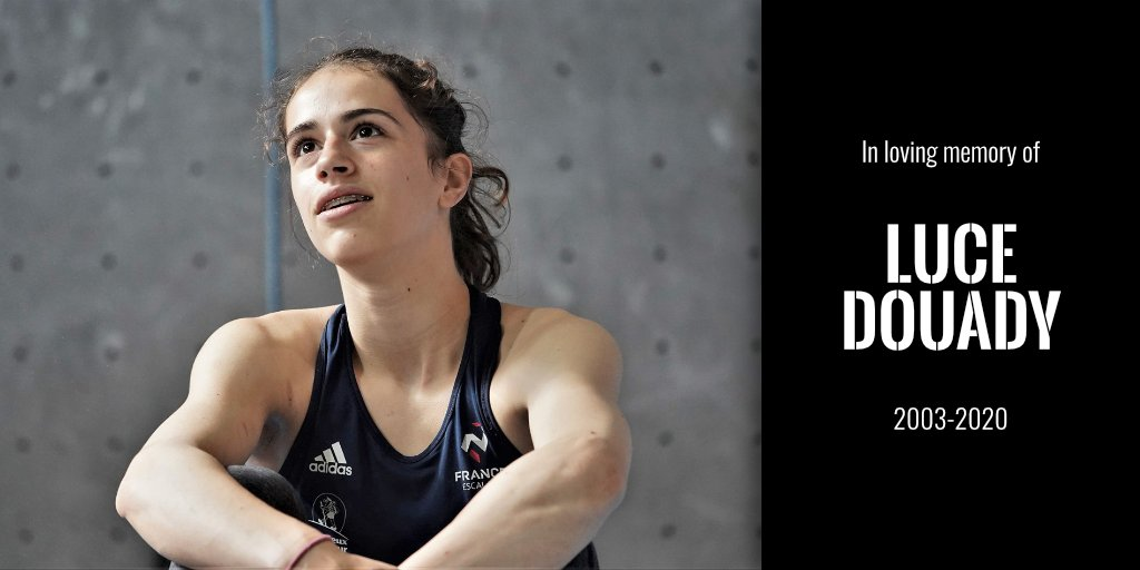 The IFSC described Luce Douady as a brilliant and talented athlete ©IFSC
