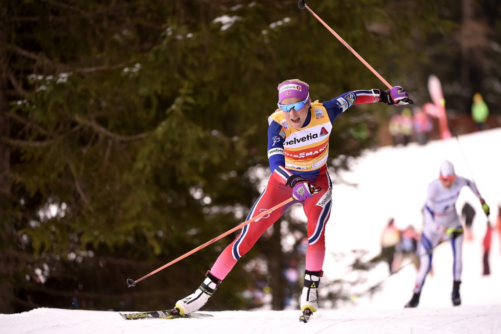 Norway's Therese Johaug maintained her unbeaten record in the FIS Cross-Country World Cup with success in Toblach, Italy ©Getty Images