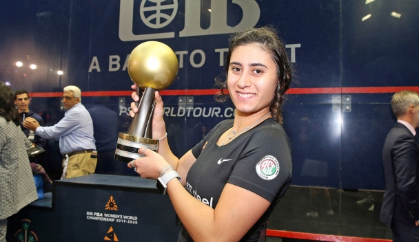 Nour El Sherbini was named women's player of the year ©PSA