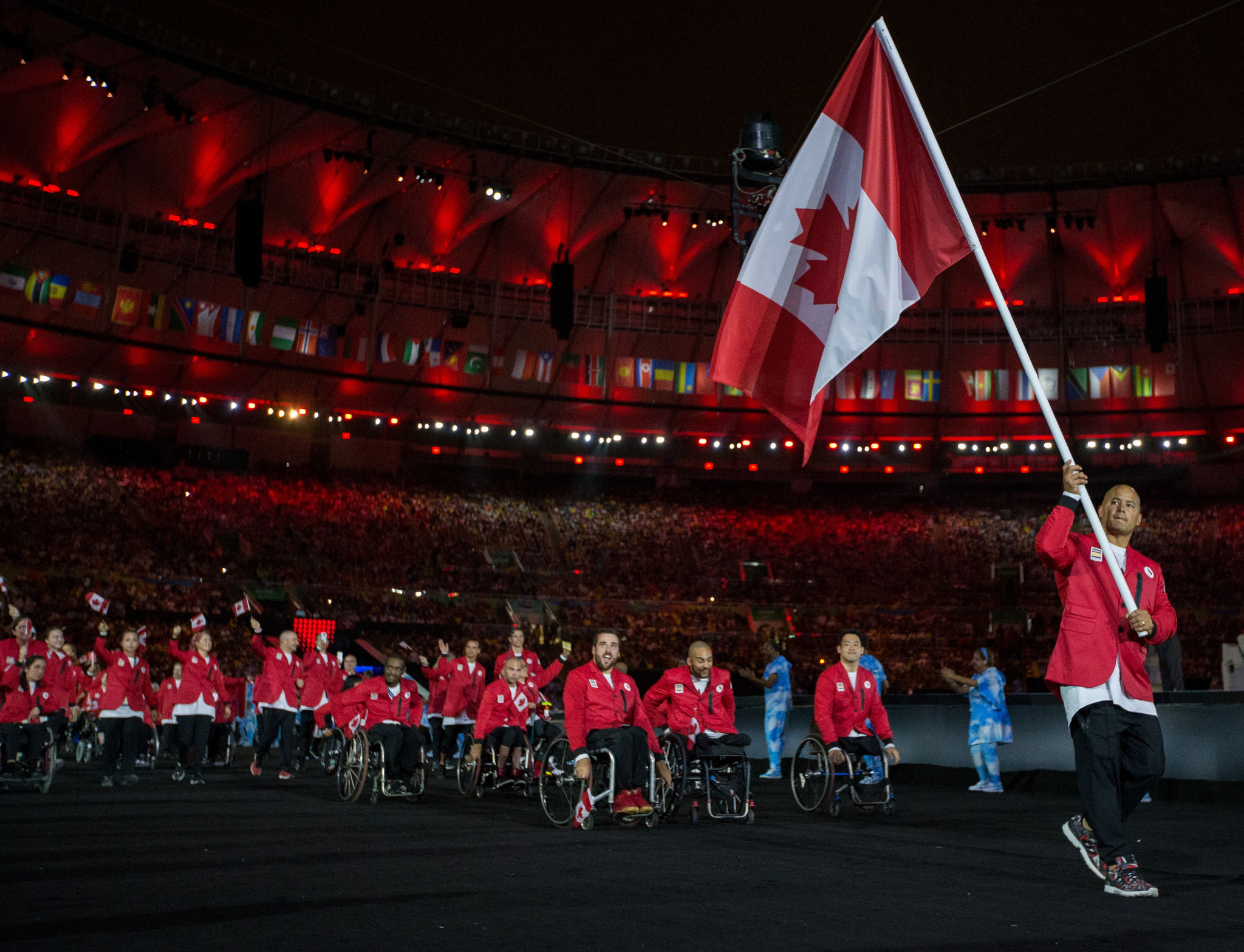 David Eng was the Canadian flagbearer at the Rio 2016 Paralympics ©Getty Images