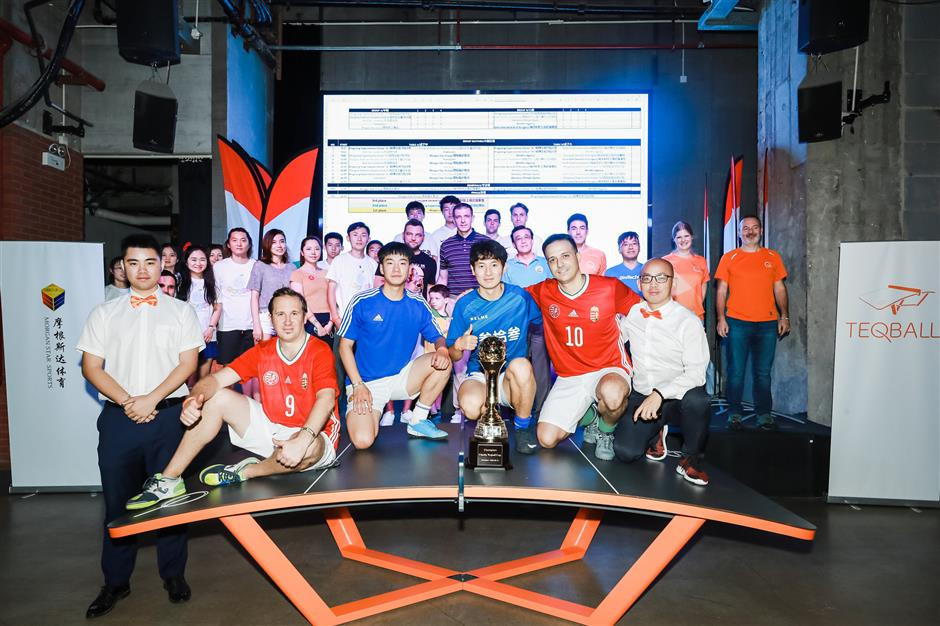 Charity Teqball Cup in Shanghai raises money for school library