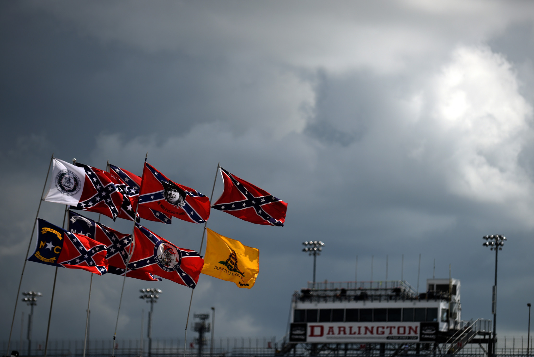 Confederate flags have long had a link to NASCAR ©Getty Images