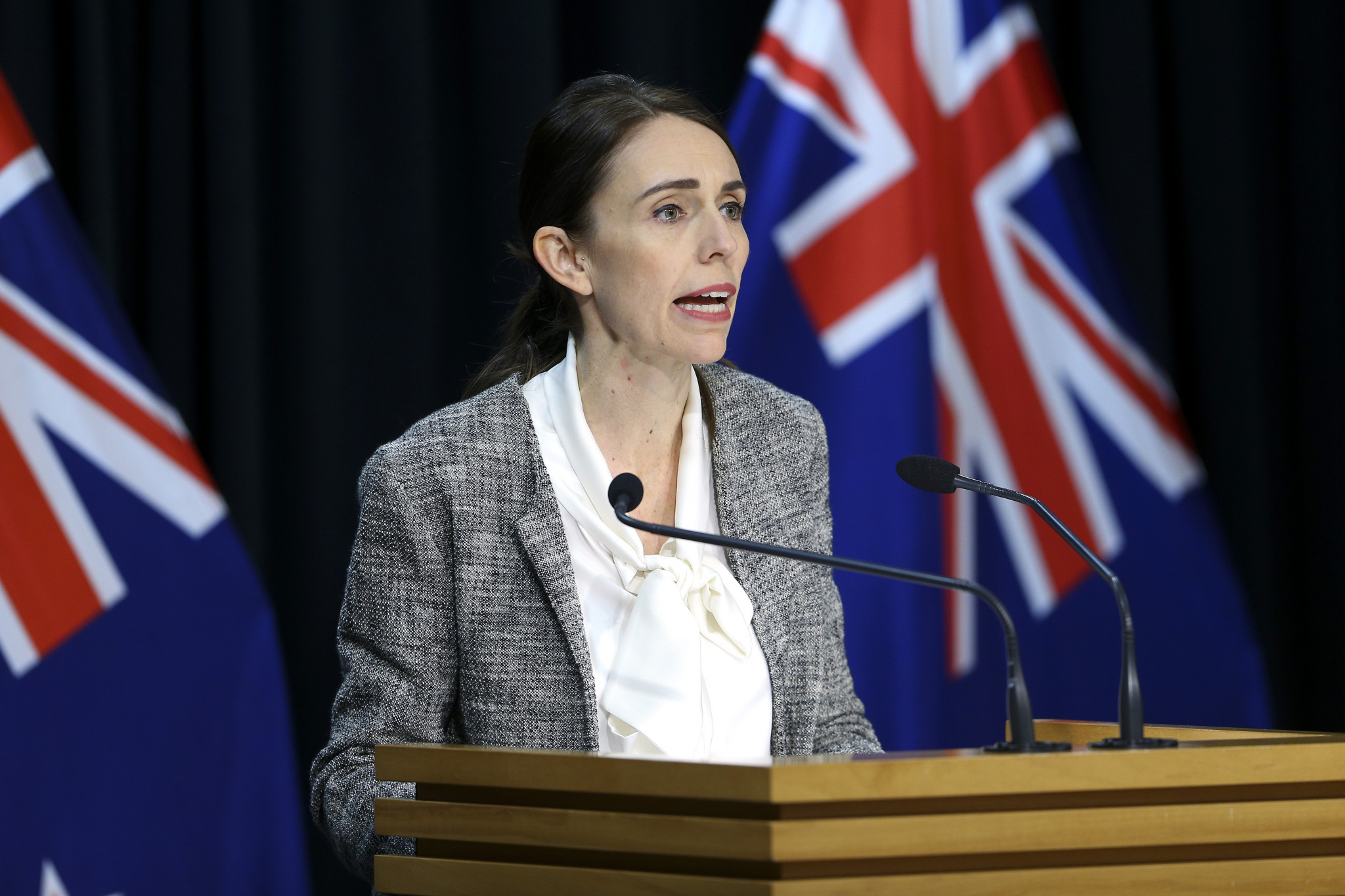 New Zealand's Prime Minister Jacinda Ardern wrote a joint letter with Australian Prime Minister Scott Morrison to the FIFA Council ©Getty Images