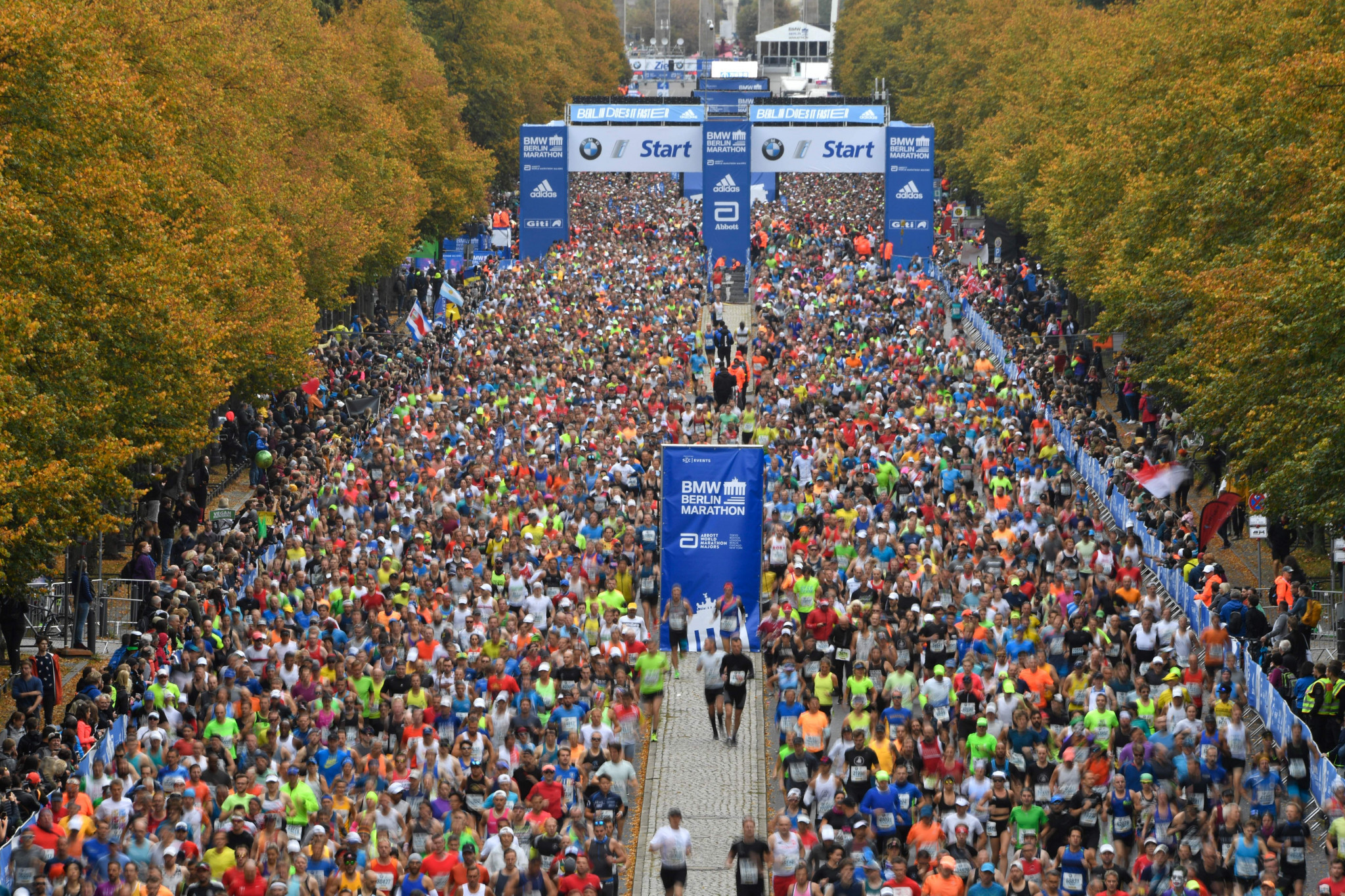 Two races that form the World Marathon Majors series, New York and Berlin (above) were cancelled today ©Getty Images