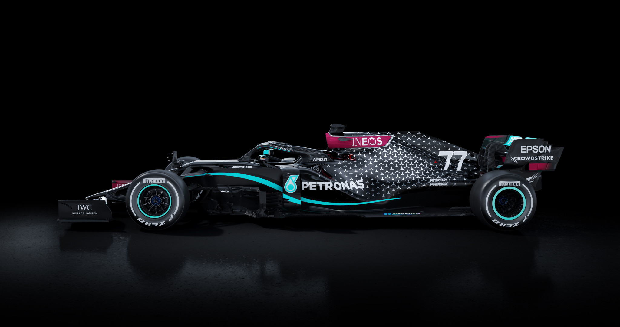 Formula One team Mercedes unveil new livery in stand against racism