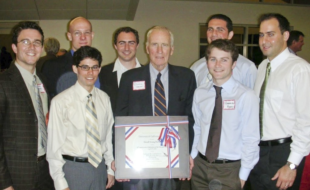An event to recognise the 50th anniversary of Hecht's Olympic gold medal took place at the Stanford University Boathouse in 2006 ©UC Irvine Rowing