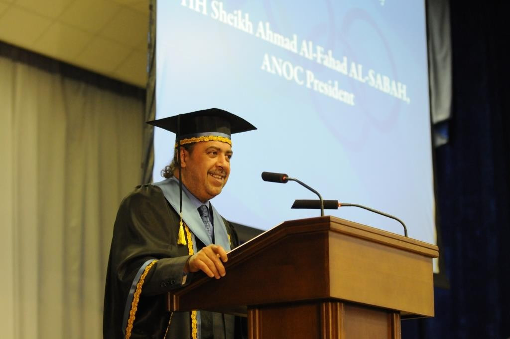 ANOC President Sheikh Ahmad Al-Fahad Al-Sabah has been awarded an honorary doctorate ©ANOC