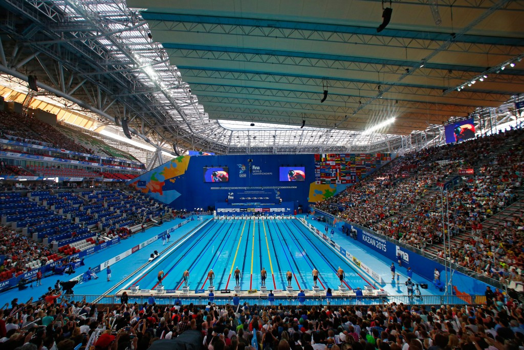 The Kazan Arena in Russia is set to host the 2025 World Aquatics Championships ©Getty Images 