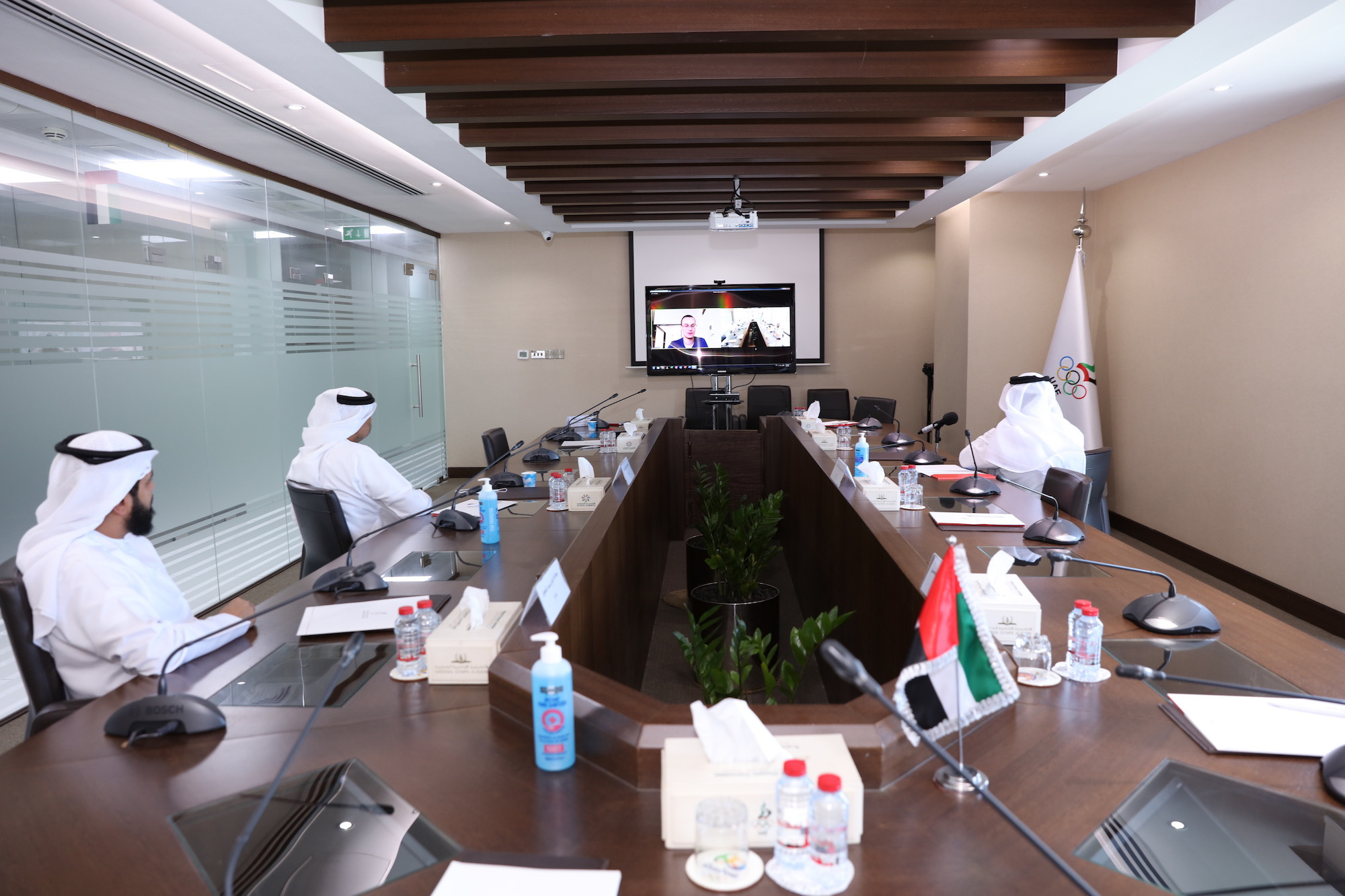 The UAE NOC held a virtual meeting with organisers of Tokyo 2020 ©UAE NOC