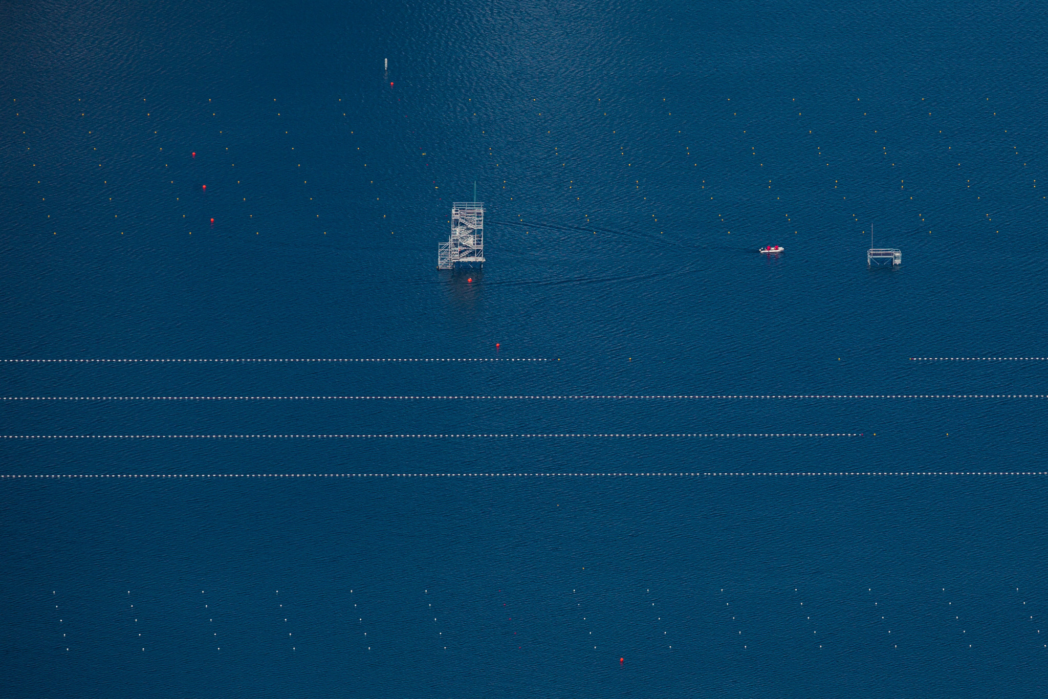 Rowing lanes at Rodrigo de Freitas before the Rio 2016 Olympics ©Getty Images