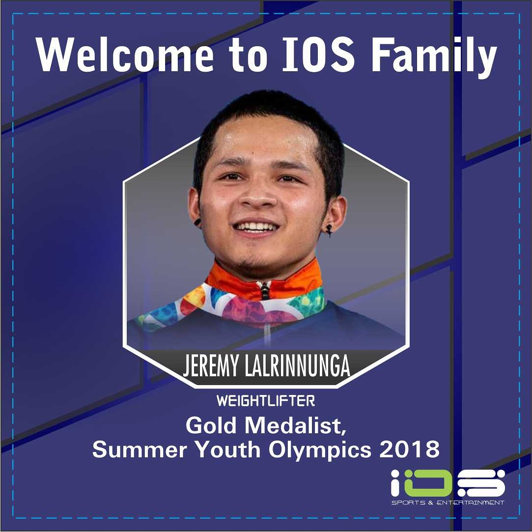 Jeremy Lalrinnunga has joined sports management firm IOS Sports and Entertainment ©Twitter/IOS Sports and Entertainment