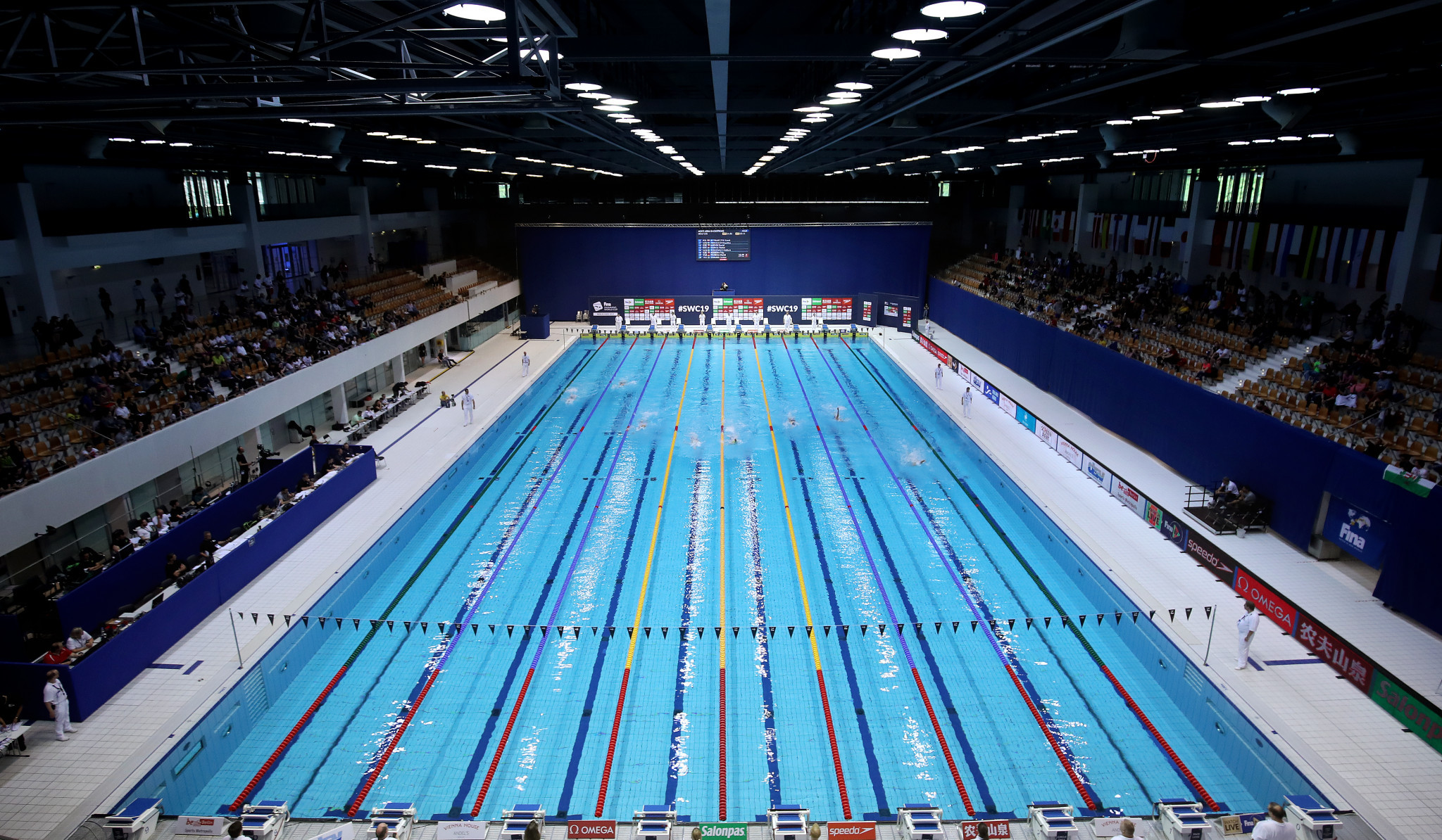 Budapest is scheduled to host the European Aquatics Championships in May ©Getty Images