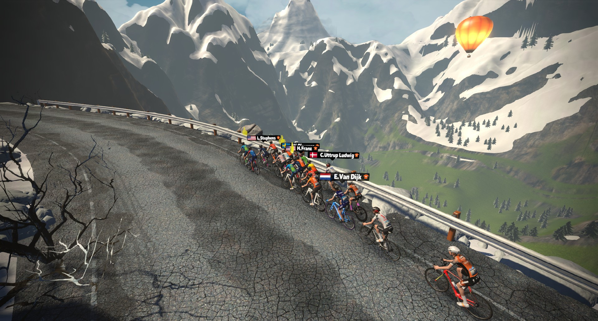 Riders contest opening two stages of Virtual Tour de France
