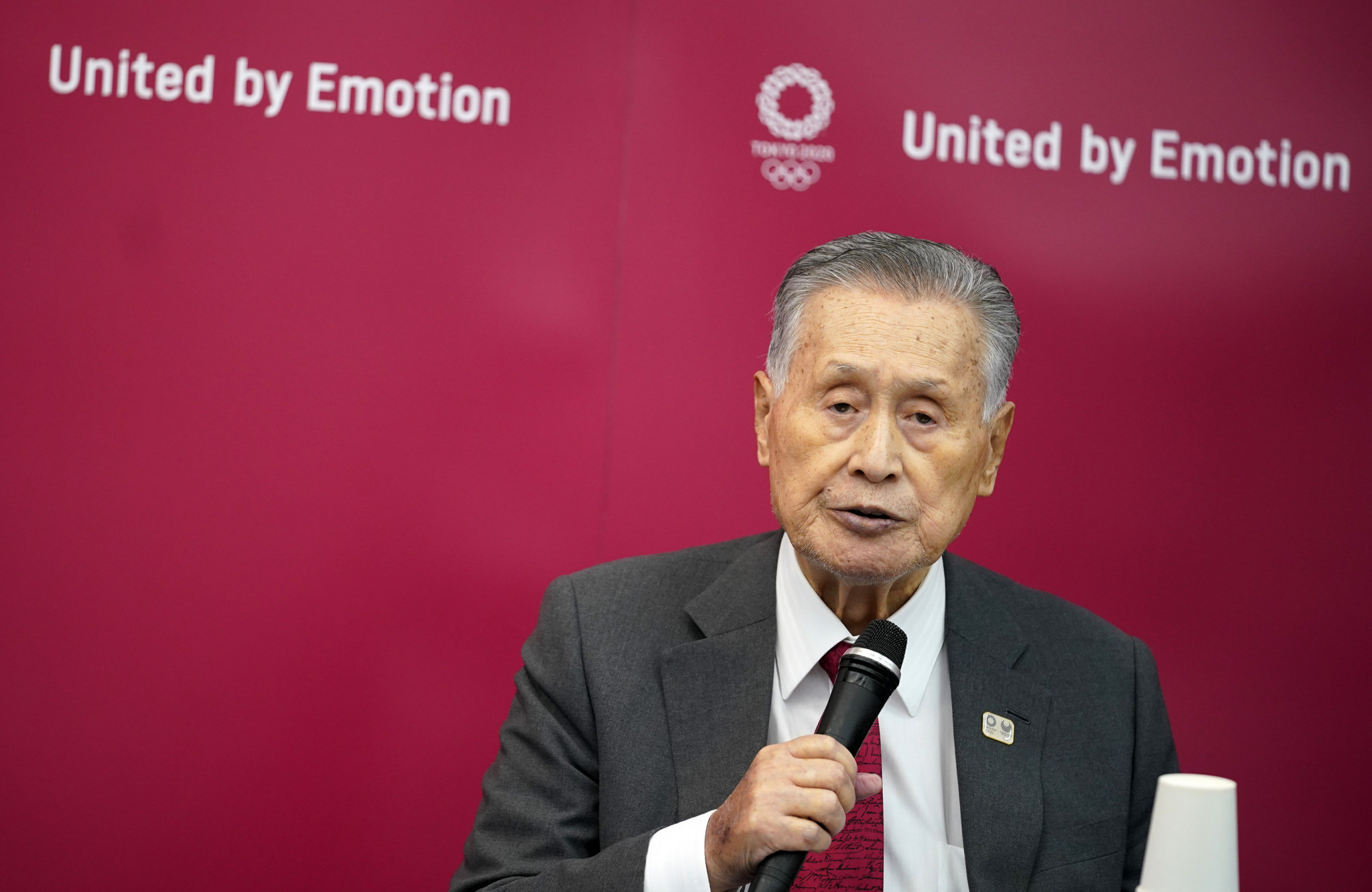 Tokyo 2020 President Yoshirō Mori welcomed the UN's approval of the change in the Olympic Truce observation period ©Getty Images