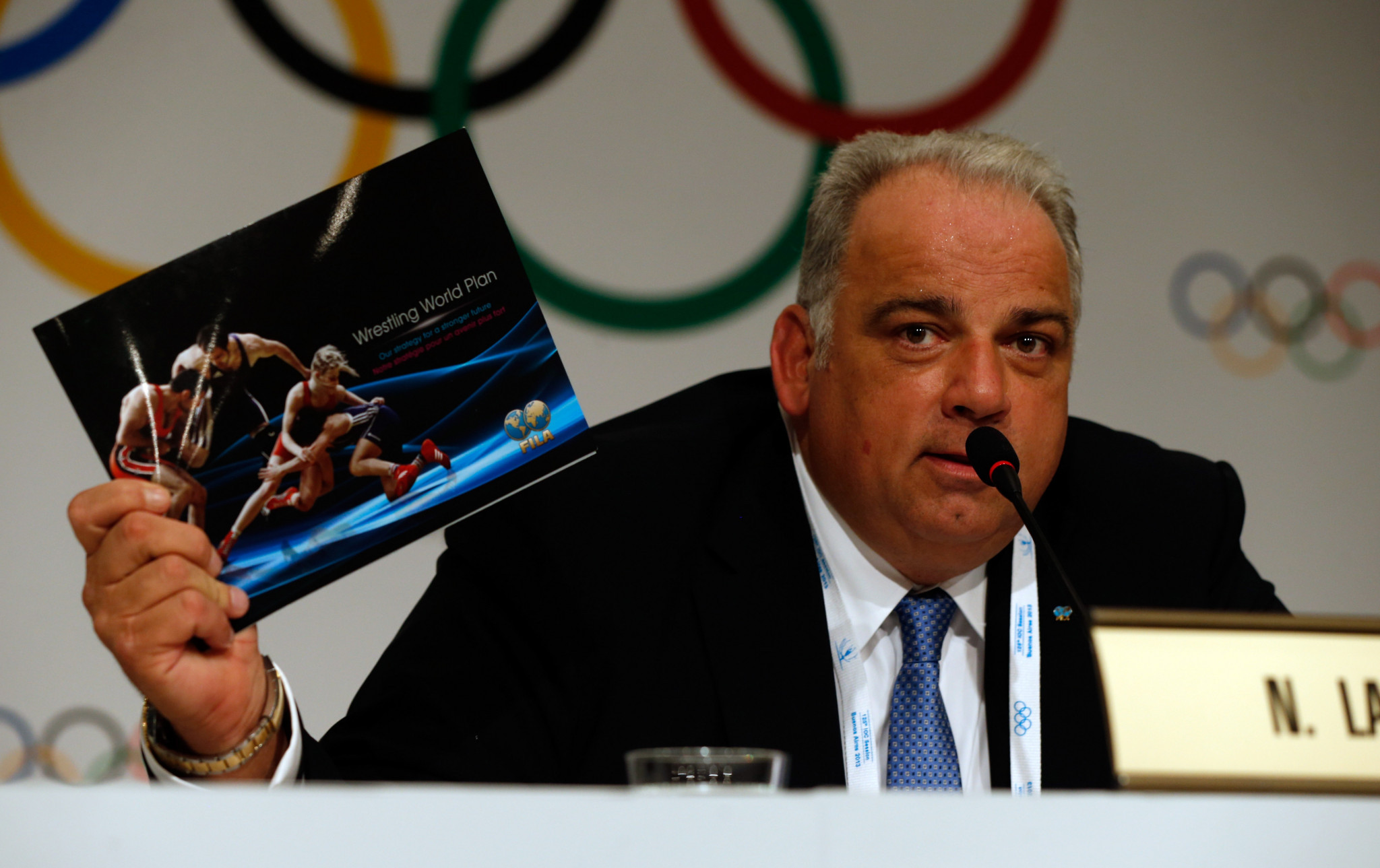 Nenad Lalovic oversaw wrestling's reinstatement to the Olympic programme in 2014 and has since taken on important roles within the IOC ©Getty Images