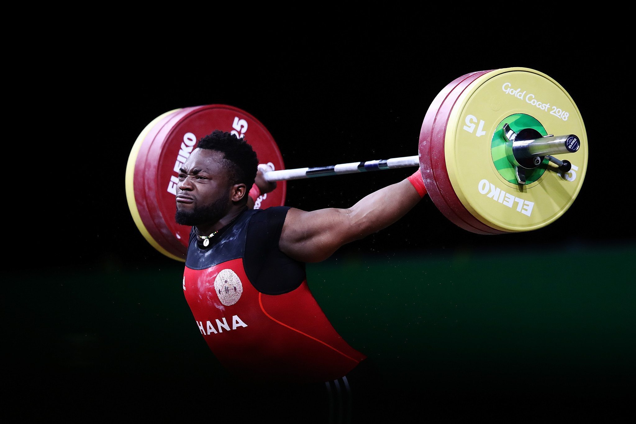 Forrester Osei is among the Ghanaian weightlifters to resume training ©Getty Images