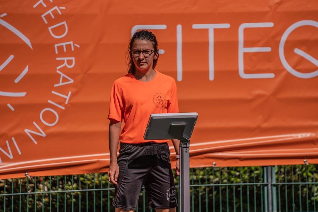 Enikő Biró said she wanted to continue as a teqball referee ©FITEQ