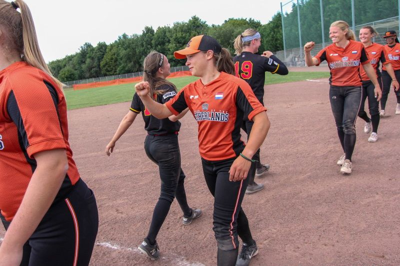 Germany and the Netherlands played two friendly matches ©Twitter/HonkbalSoftbal