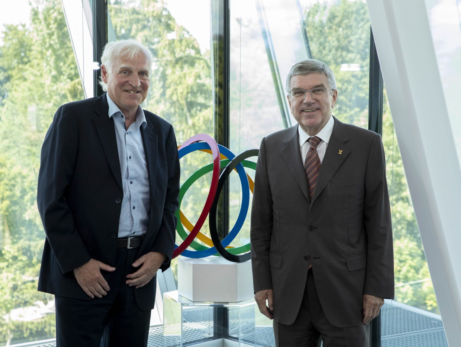 Niels Nygaard met with IOC President Thomas Bach in Lausanne earlier this month ©IOC