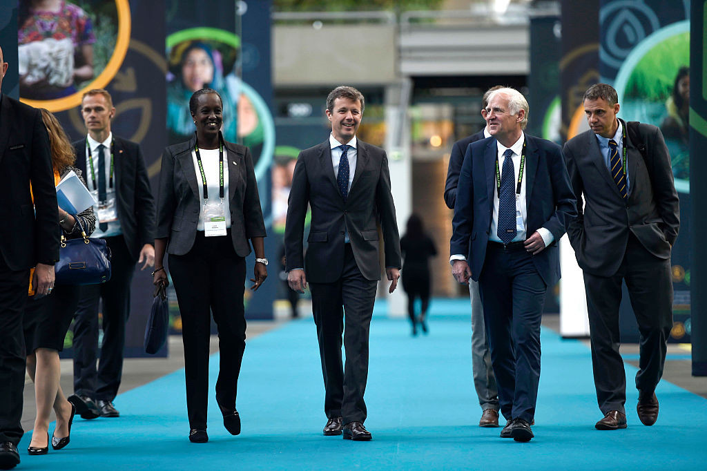Niels Nygaard, second right, is set to remain Acting EOC President until at least 2021 ©Getty Images