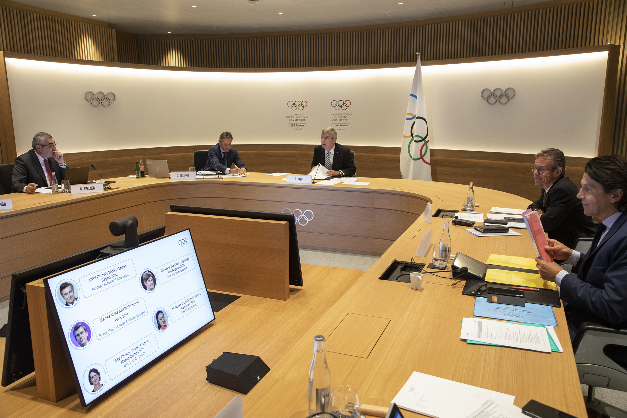 Thomas Bach confirmed he would seek re-election during the IOC's first virtual Session ©IOC