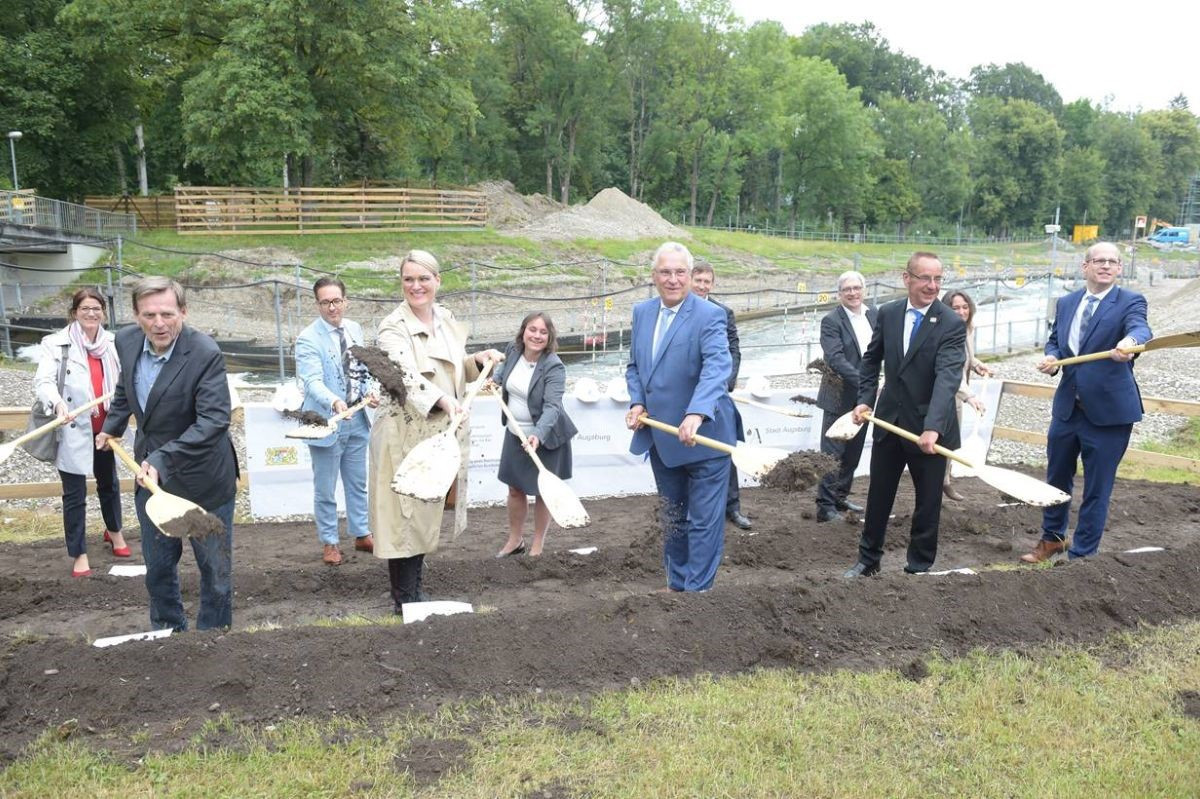 ICF vice-president Thomas Konietzko attended a groundbreaking ceremony to signify the start of the redevelopment ©ICF
