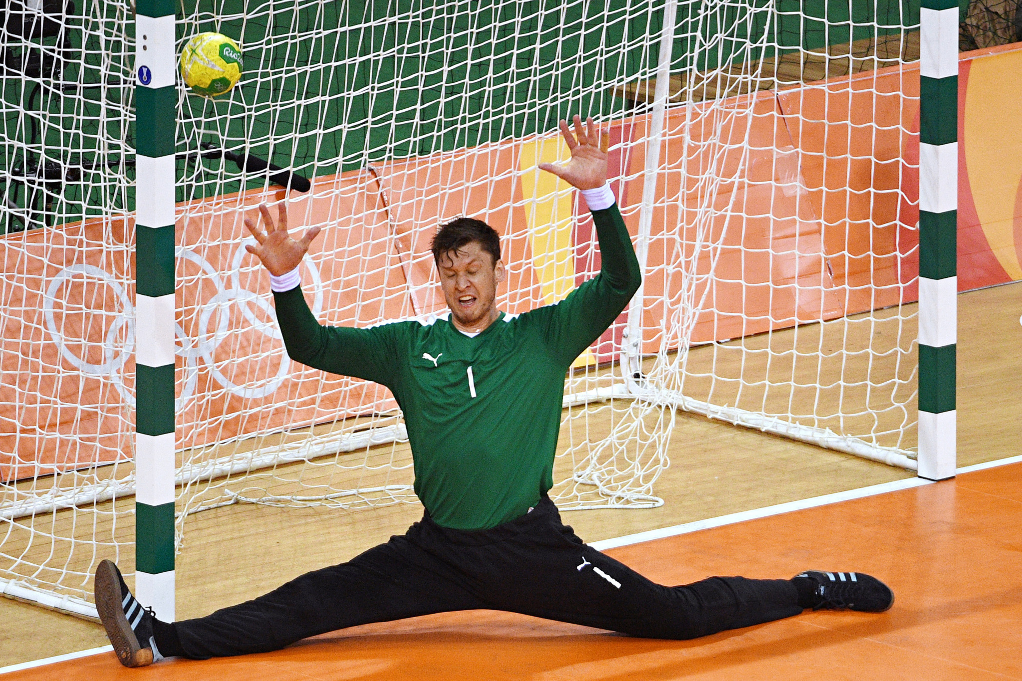 Denmark's goalkeeper Niklas Landin Jacobsen won the men's prize ©Getty Images