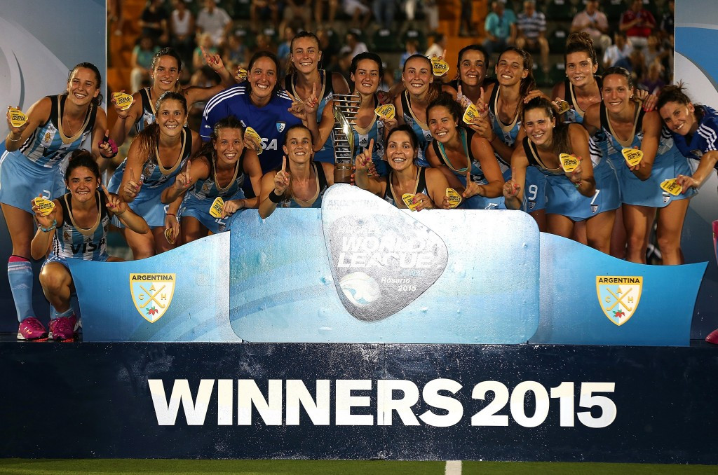 Argentina have moved to second in the women's world rankings ©Getty Images