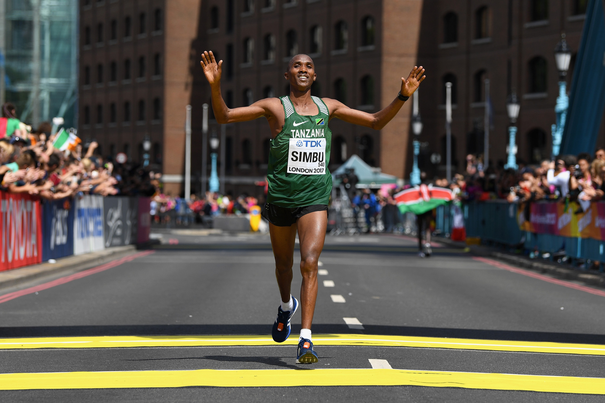 Marathon runner Alphonce Simbu has qualified for the delayed Tokyo 2020 ©Getty Images