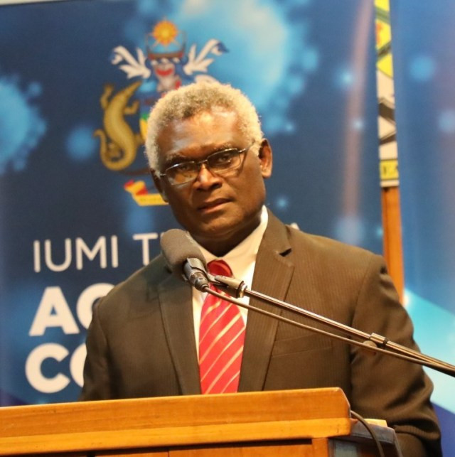 Solomon Islands Prime Minister Manasseh Sogavare has promised that his country's preparations for the 2023 Pacific Games remain on course, despite the coronavirus crisis ©Solomon Islands Government
